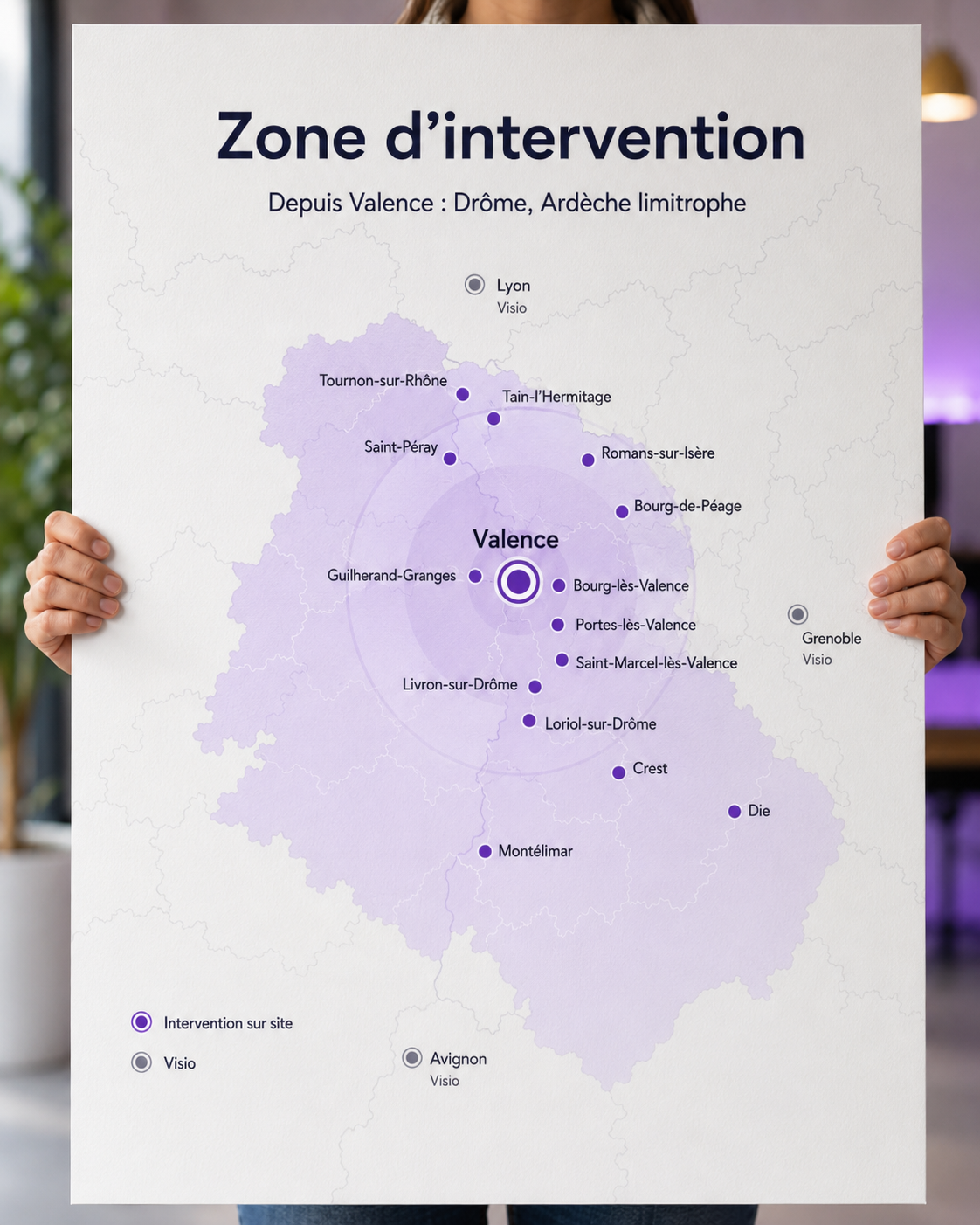 Zone d'intervention Elixir Conception Valence